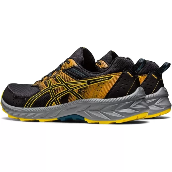 imageASICS Mens GelVenture 9 ShoesBlackGolden Yellow