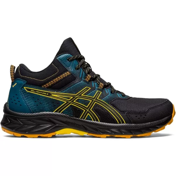 imageASICS Mens GelVenture 9 ShoesBlackGolden Yellow
