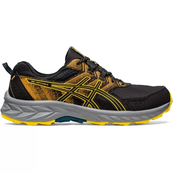 imageASICS Mens GelVenture 9 ShoesBlackGolden Yellow