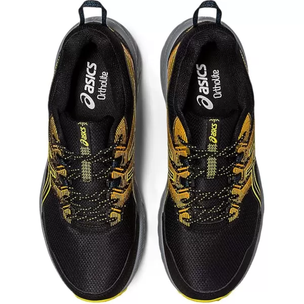 imageASICS Mens GelVenture 9 ShoesBlackGolden Yellow