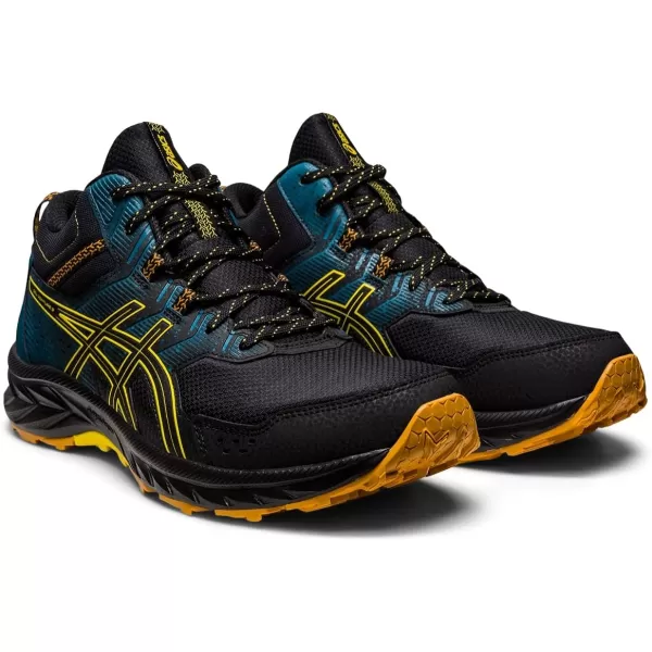 imageASICS Mens GelVenture 9 ShoesBlackGolden Yellow