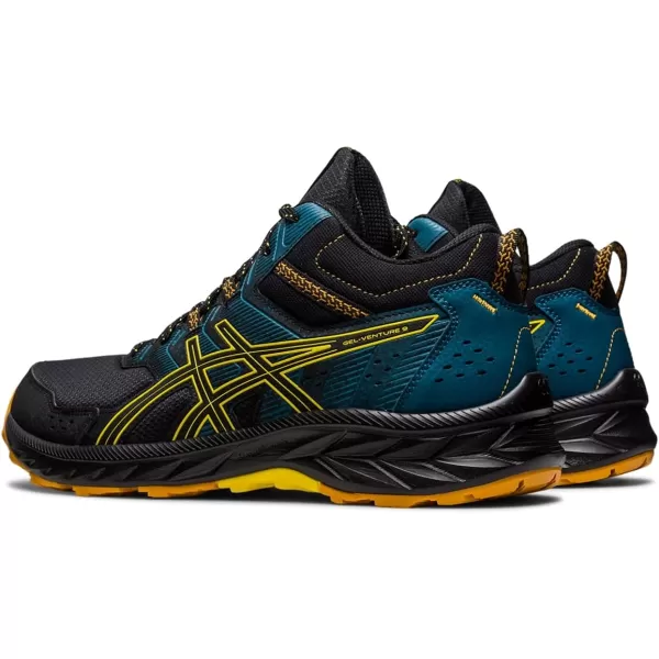 imageASICS Mens GelVenture 9 ShoesBlackGolden Yellow