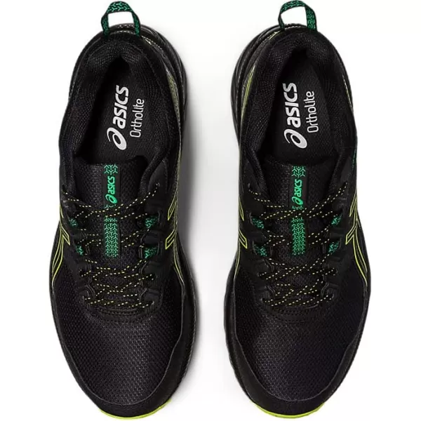 imageASICS Mens GelVenture 9 ShoesBlackLime Zest