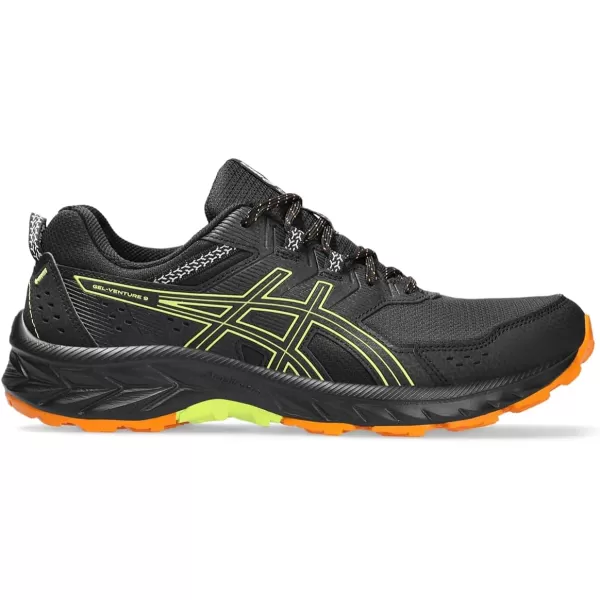 imageASICS Mens GelVenture 9 ShoesBlackNeon Lime