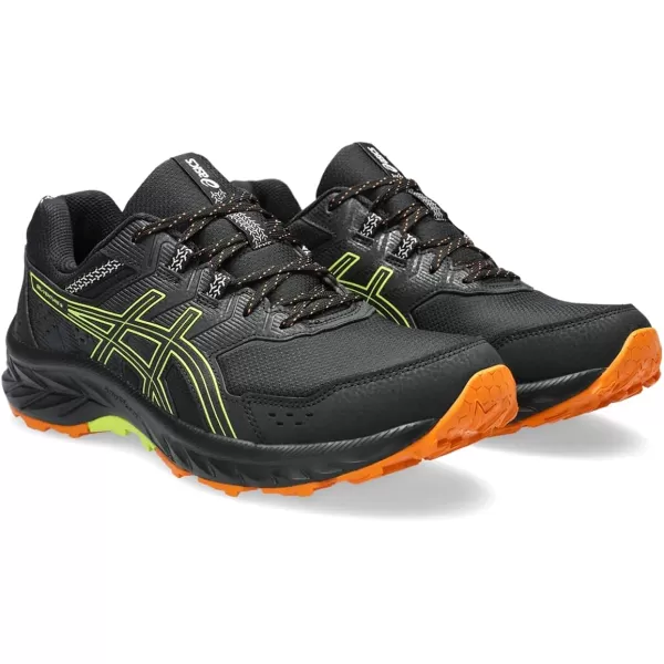 imageASICS Mens GelVenture 9 ShoesBlackNeon Lime