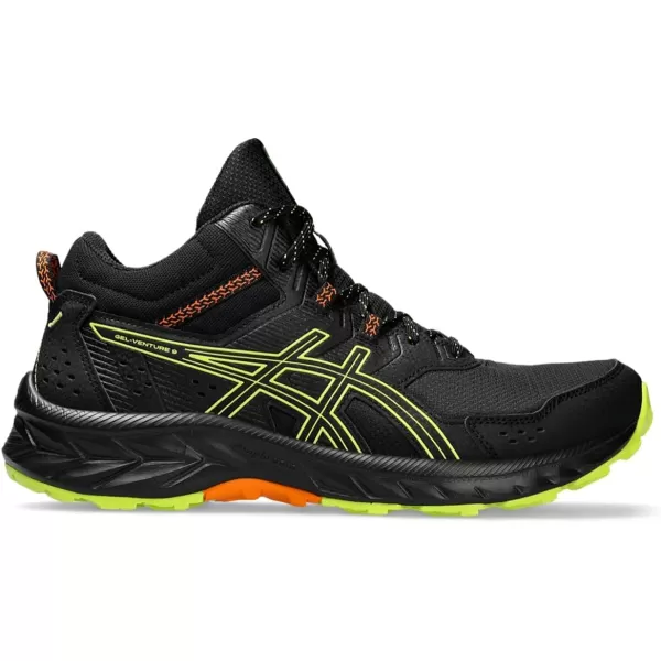 imageASICS Mens GelVenture 9 ShoesBlackNeon Lime