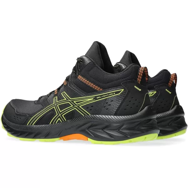imageASICS Mens GelVenture 9 ShoesBlackNeon Lime