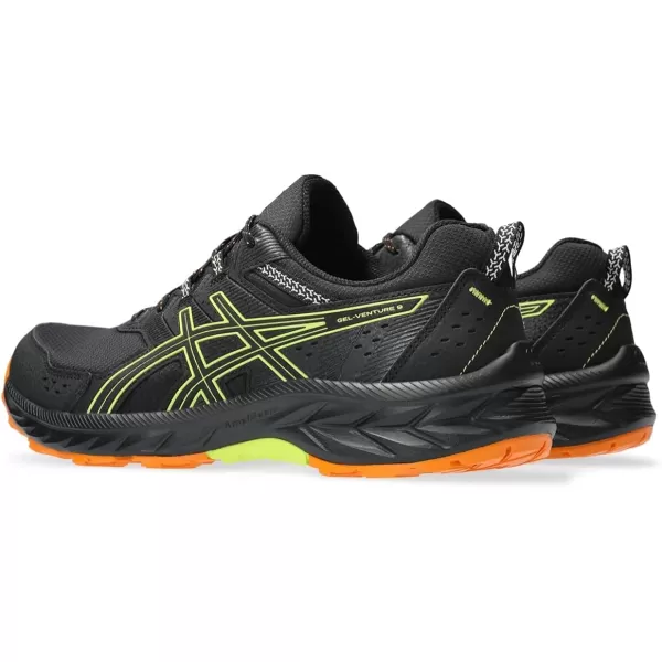 imageASICS Mens GelVenture 9 ShoesBlackNeon Lime