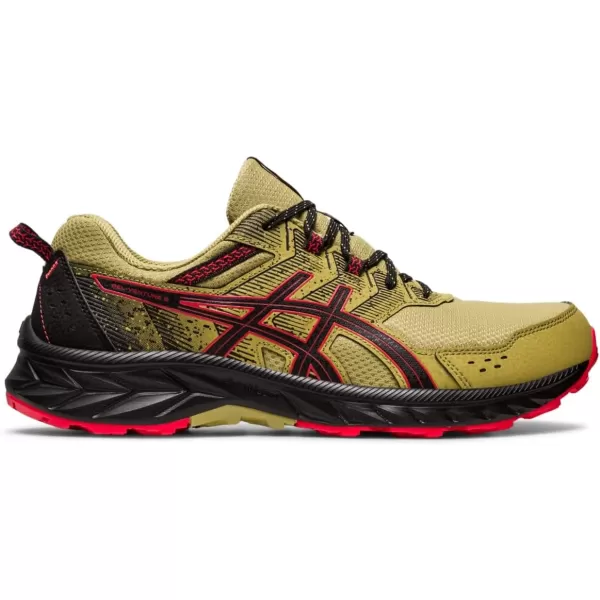 imageASICS Mens GelVenture 9 ShoesOlive OilElectric Red