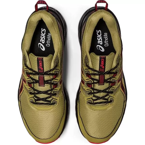 imageASICS Mens GelVenture 9 ShoesOlive OilElectric Red