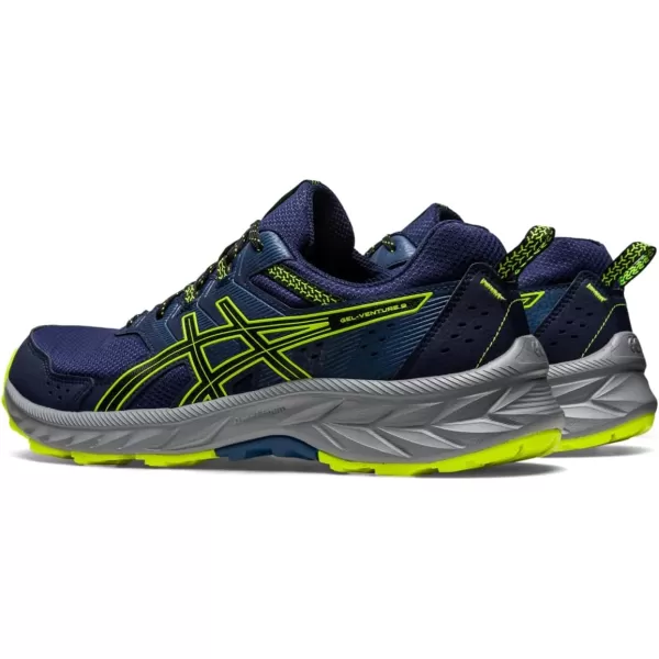 imageASICS Mens GelVenture 9 ShoesPeacoatSafety Yellow
