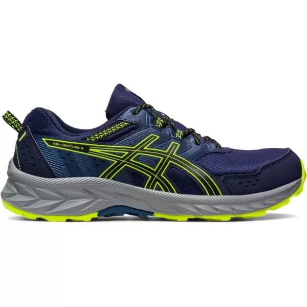imageASICS Mens GelVenture 9 ShoesPeacoatSafety Yellow