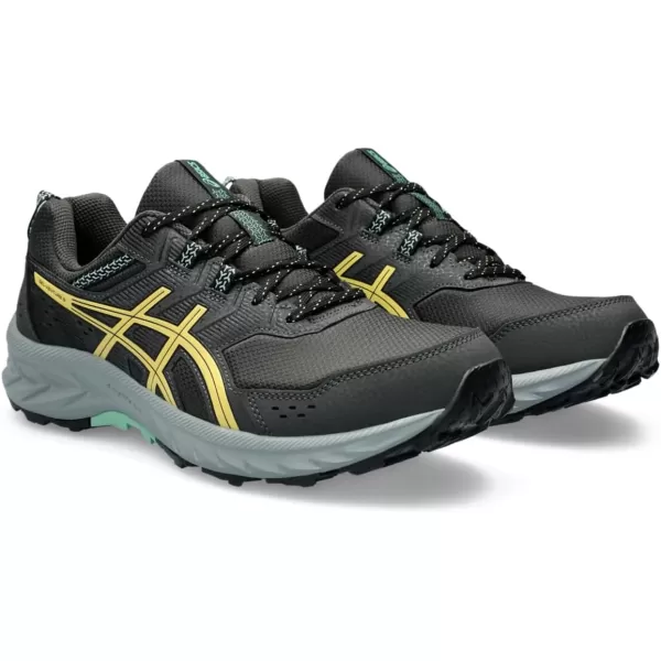 imageASICS Mens GelVenture 9 Waterproof Running ShoesGraphite GreyFaded Yellow