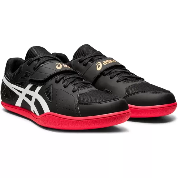 imageASICS Mens Hyper Throw 3 Track  Field ShoesBlackWhite