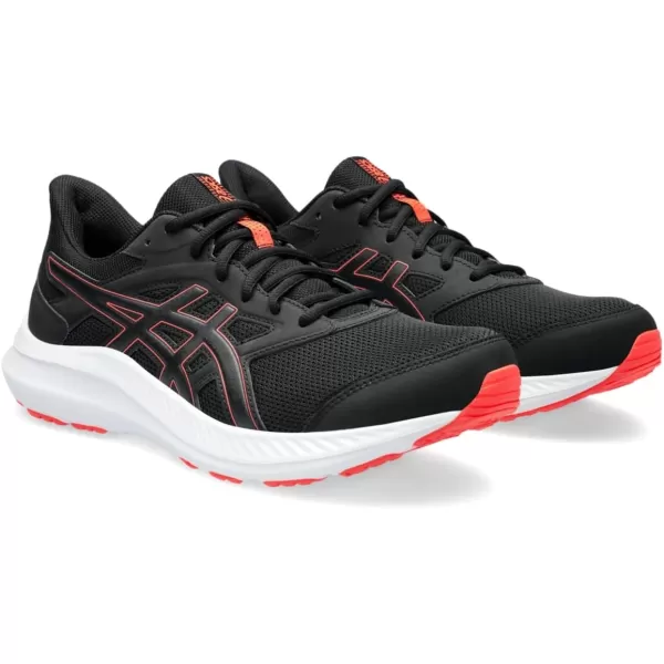imageASICS Mens JOLT 4 4E Running ShoesBlack Sunrise Red