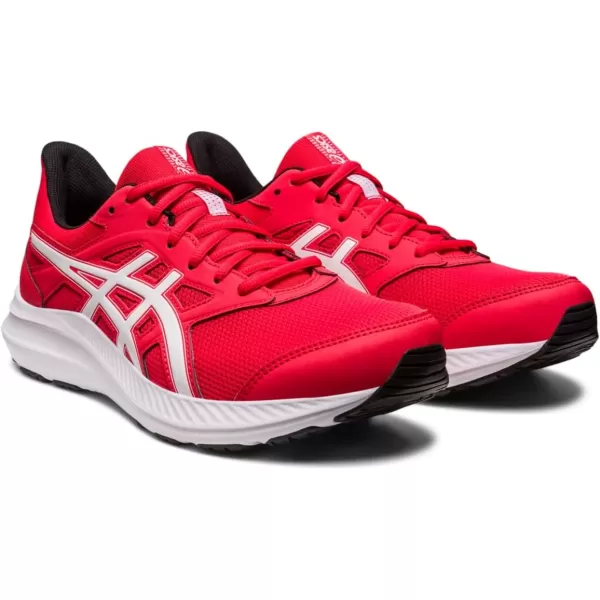 imageASICS Mens JOLT 4 Running ShoesElectric RedWhite