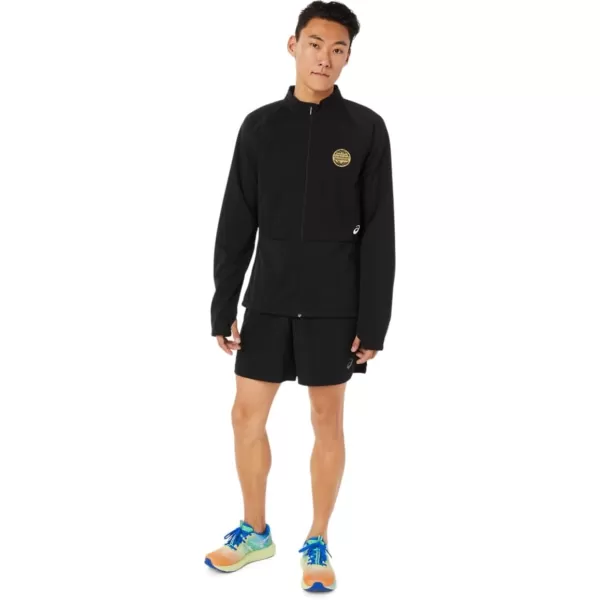 imageASICS Mens LAM Jacket Running ApparelBlack