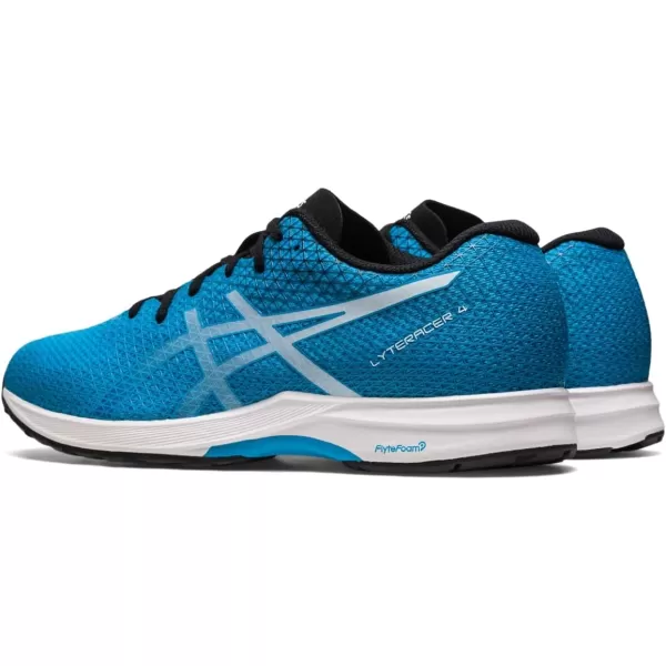 imageASICS Mens LYTERACER 4 Running Shoes 7 BlackClassic RED13 Island BlueWhite
