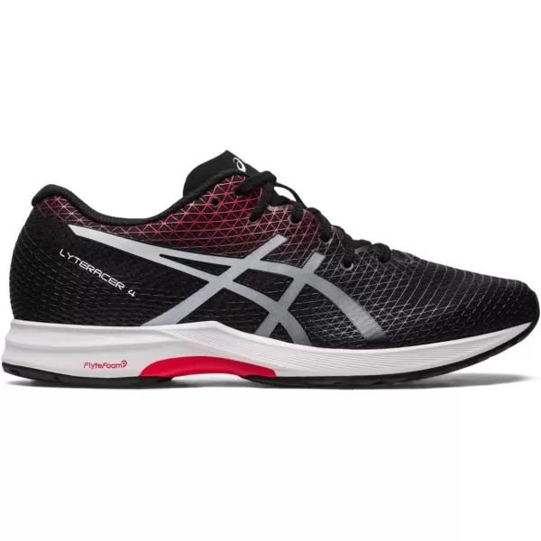 imageASICS Mens LYTERACER 4 Running Shoes 7 BlackClassic RED7 BlackClassic Red