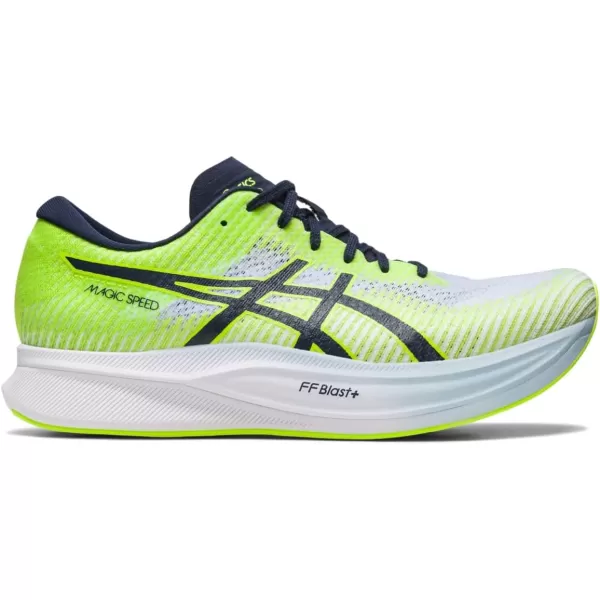 imageASICS Mens Magic Speed 2 Running ShoesHazard GreenMidnight