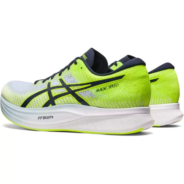 imageASICS Mens Magic Speed 2 Running ShoesHazard GreenMidnight
