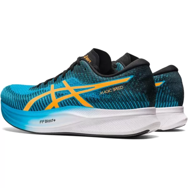 imageASICS Mens Magic Speed 2 Running ShoesIsland BlueOrange Pop