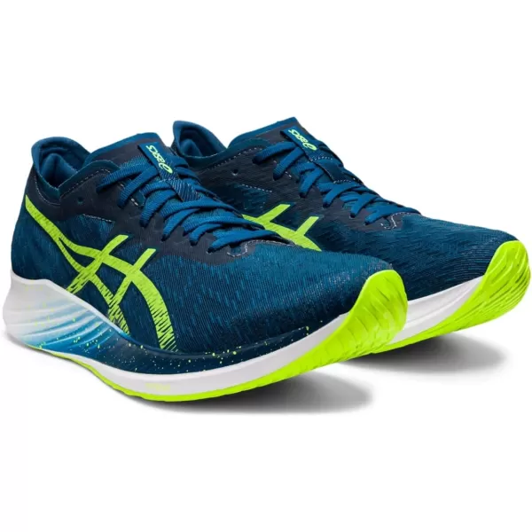imageASICS Mens Magic Speed Running ShoesMako BlueHazard Green