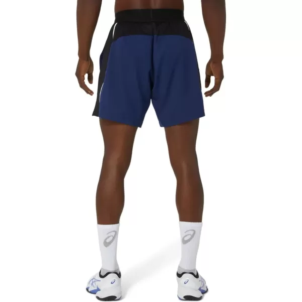 imageASICS Mens Match 7IN Short Tennis ApparelBlue Expanse