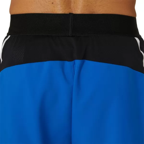 imageASICS Mens Match 7IN Short Tennis ApparelBlue Expanse