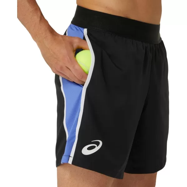 imageASICS Mens Match 7IN Short Tennis ApparelPerformance Black