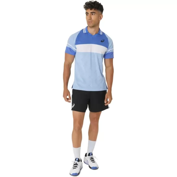 imageASICS Mens Match 7IN Short Tennis ApparelPerformance Black