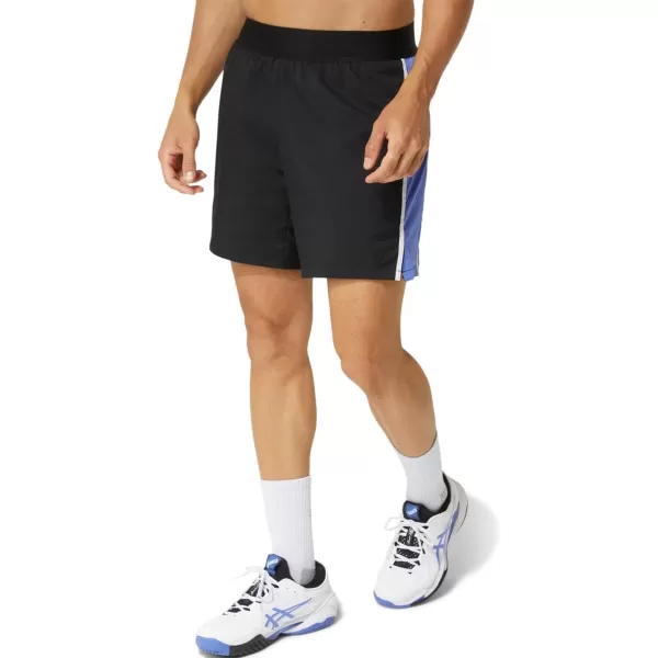 imageASICS Mens Match 7IN Short Tennis ApparelPerformance Black
