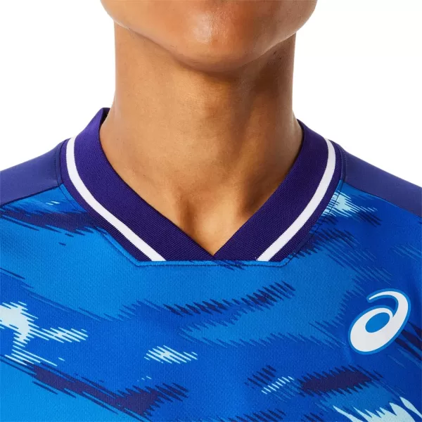 imageASICS Mens Match Graphic Short Sleeve TOP ApparelDive Blue