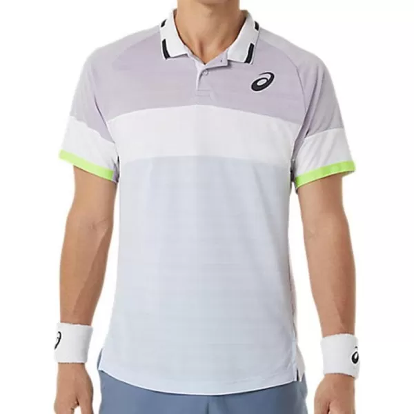 imageASICS Mens Match Polo ShirtDusk VioletSoft Sky