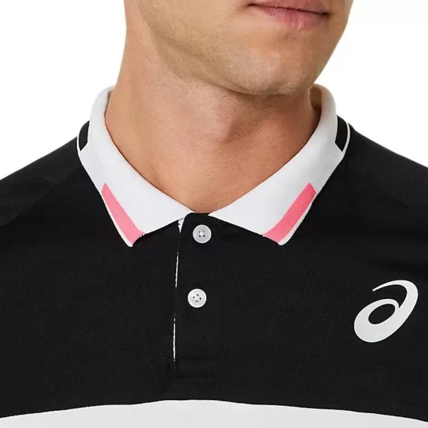 imageASICS Mens Match Polo ShirtPerformance BlackCarrier Grey