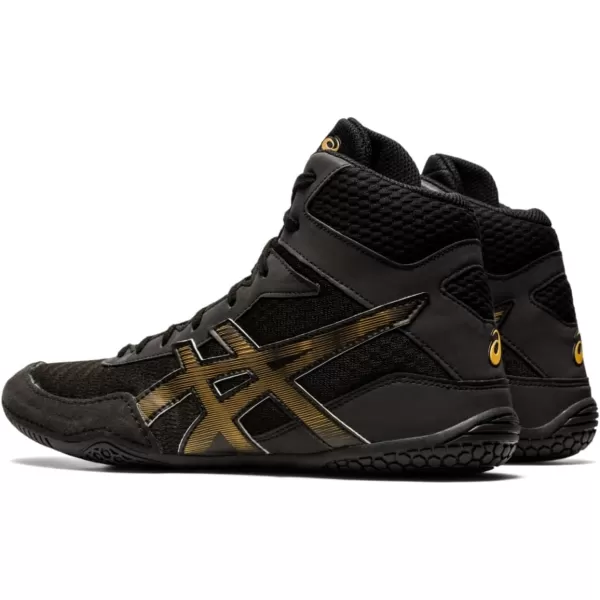 imageASICS Mens Matcontrol 2 Wrestling ShoesBlackPure Gold