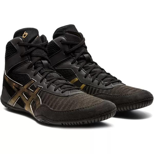 imageASICS Mens Matcontrol 2 Wrestling ShoesBlackPure Gold