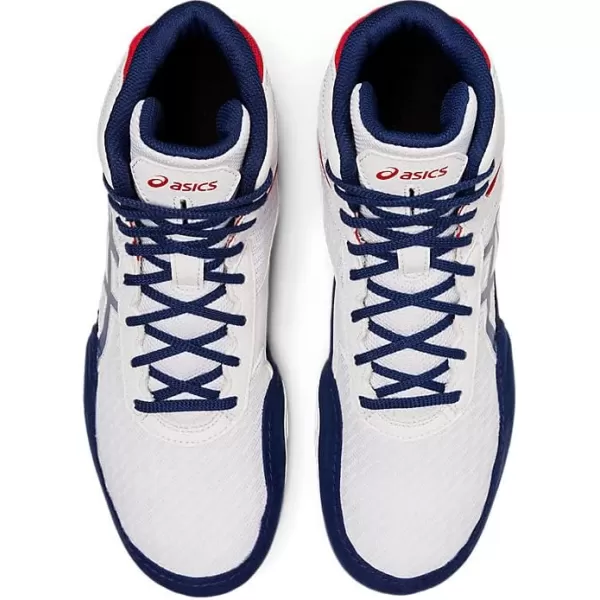 imageASICS Mens Matflex 6 Wrestling ShoesWhiteDeep Ocean
