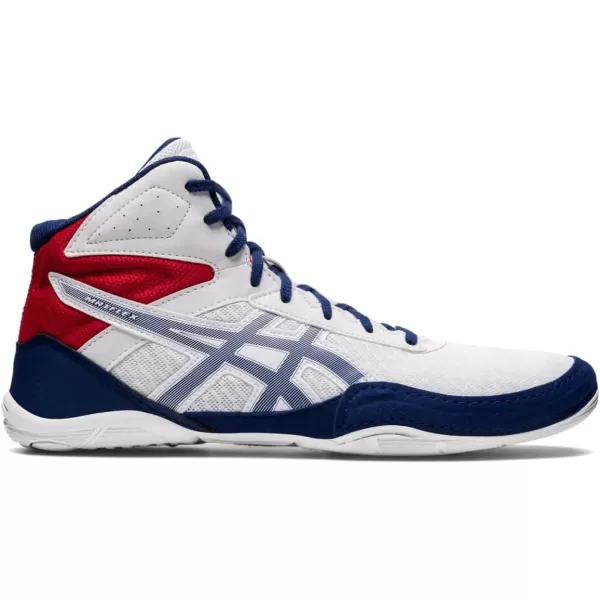 imageASICS Mens Matflex 6 Wrestling ShoesWhiteDeep Ocean