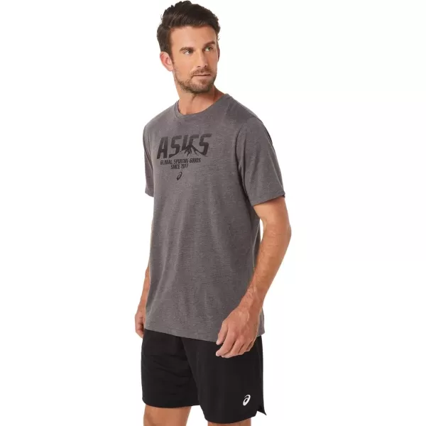 imageASICS Mens Mens 1977 MTN TEE Training ApparelDark Grey Heather