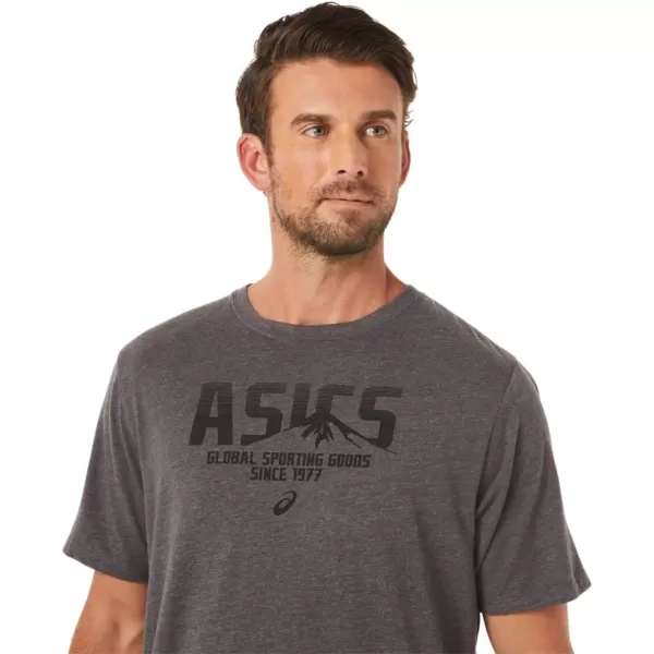 imageASICS Mens Mens 1977 MTN TEE Training ApparelDark Grey Heather