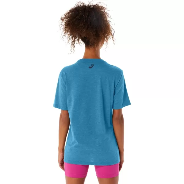 imageASICS Mens Mens 1977 MTN TEE Training ApparelIsland Blue Heather