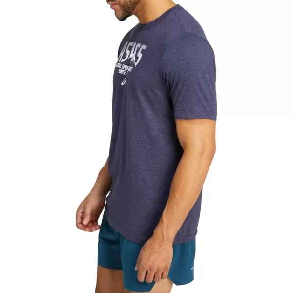 imageASICS Mens Mens 1977 MTN TEE Training ApparelPeacoat Heather