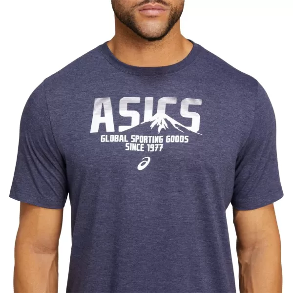 imageASICS Mens Mens 1977 MTN TEE Training ApparelPeacoat Heather
