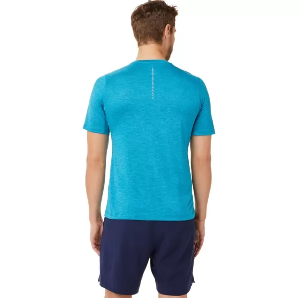 imageASICS Mens Mens Short Sleeve PERF TOP ApparelTeal Blue