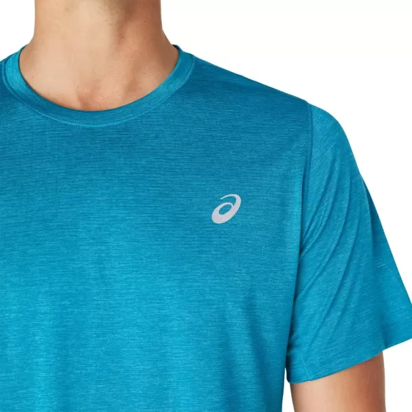 imageASICS Mens Mens Short Sleeve PERF TOP ApparelTeal Blue