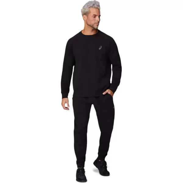 imageASICS Mens Mobility Knit Crew Running ApparelPerformance Black