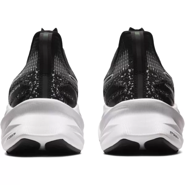 imageASICS Mens NOVABLAST 3 LE Running ShoesBlackWhite