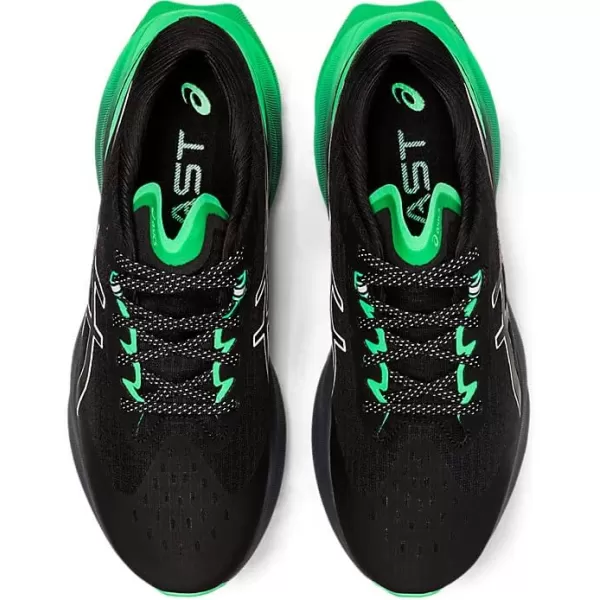 imageASICS Mens NOVABLAST 3 LITEShow Running ShoesBlackNew Leaf