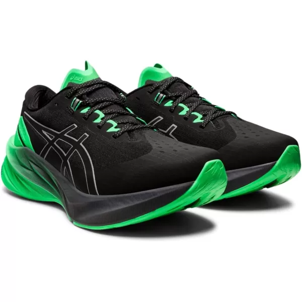 imageASICS Mens NOVABLAST 3 LITEShow Running ShoesBlackNew Leaf